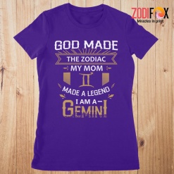 lively God Made The Zodiac My Mom Gemini Premium T-Shirts