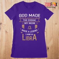 lovely God Made The Zodiac My Mom Libra Premium T-Shirts