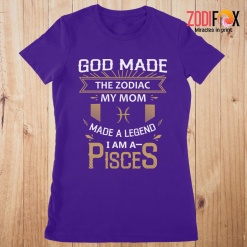 best God Made The Zodiac My Mom Pisces Premium T-Shirts