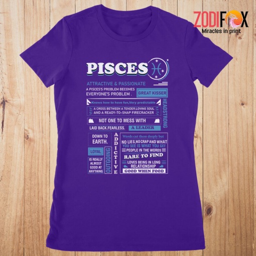 high quality Not One To Mess With Laid Back Pisces Premium T-Shirts