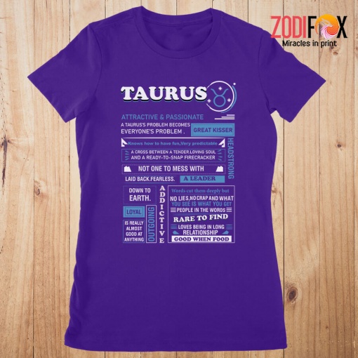 great Not One To Mess With Laid Back Taurus Premium T-Shirts