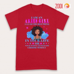 meaningful I Am An Aries Girl Premium T-Shirts