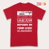 funny My Level Of Sarcasm Aries Premium T-Shirts