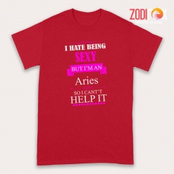 lovely I Hate Being Sexy Aries Premium T-Shirts