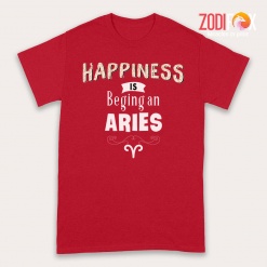 cute Happiness Is Being An Aries Premium T-Shirts