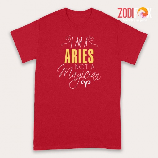 pretty I Am An Aries Not A Magician Premium T-Shirts - ARIESPT0292