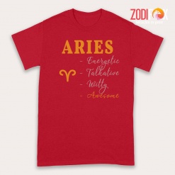 interested Aries Talkative Premium T-Shirts