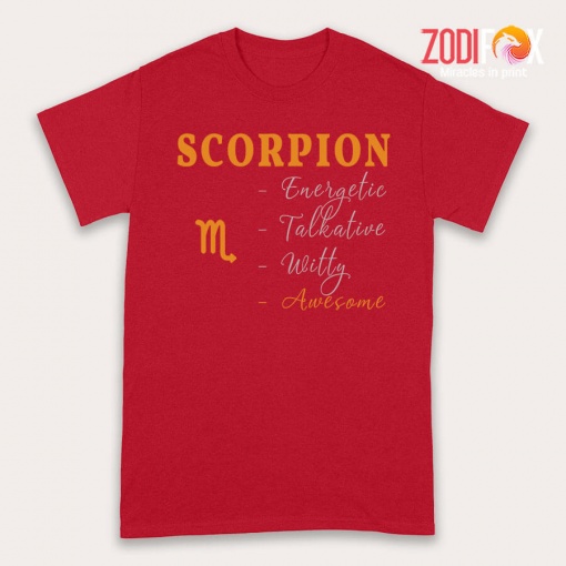favorite Scorpio Energetic Talkative Premium T-Shirts - SCORPIOPT0300