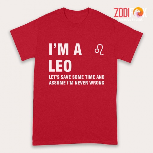 various Let's Save Some Time And Assume Leo Premium T-Shirts