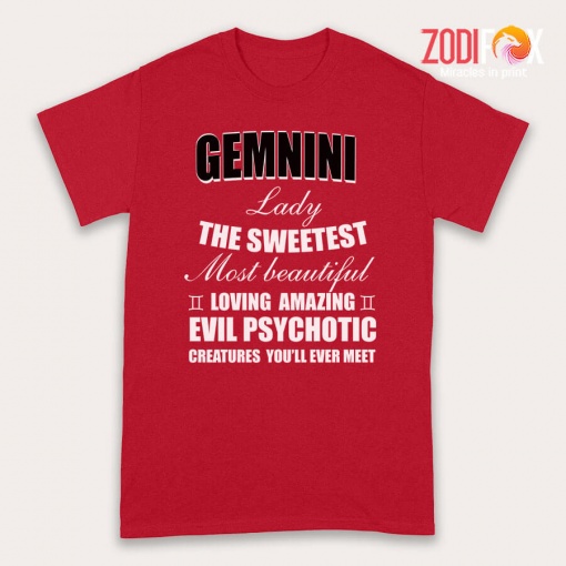 cool Gemini Lady The Sweetest Premium T-Shirts