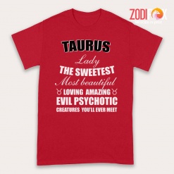 cool Taurus Lady The Sweetest Premium T-Shirts