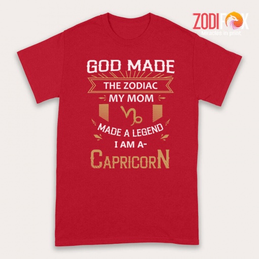 special God Made The Zodiac My Mom Capricorn Premium T-Shirts