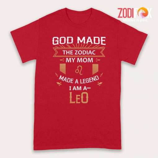 personality God Made The Zodiac My Mom Leo Premium T-Shirts