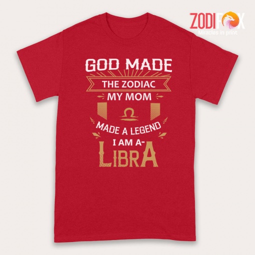 nice God Made The Zodiac My Mom Libra Premium T-Shirts