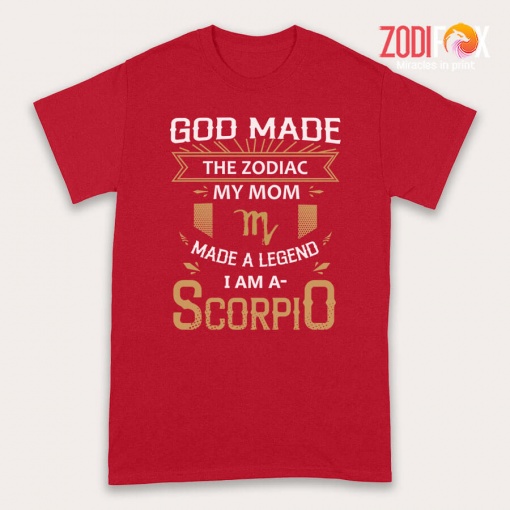 special God Made The Zodiac My Mom Scorpio Premium T-Shirts