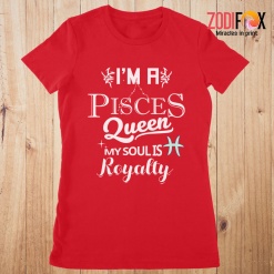 wonderful I'm A Pisces Queen Premium T-Shirts