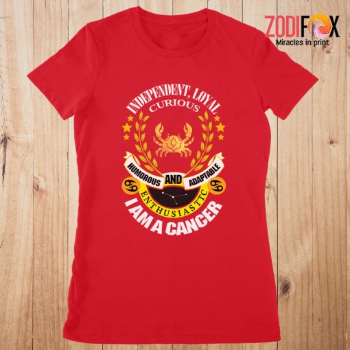 lovely Humorous And Adaptable Cancer Premium T-Shirts
