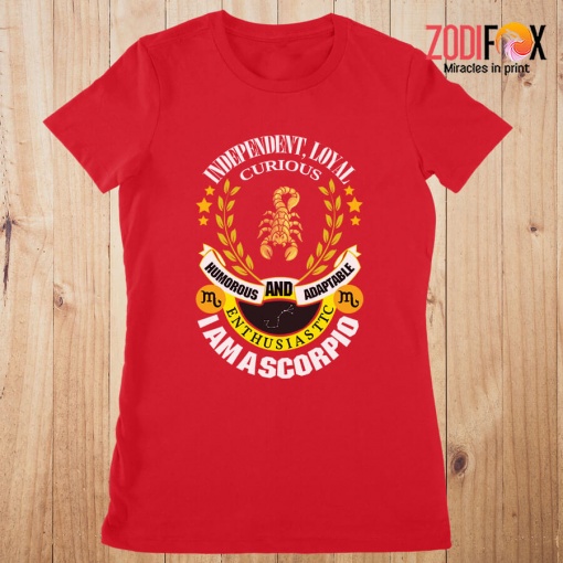 fabulous Humorous And Adaptable Scorpio Premium T-Shirts