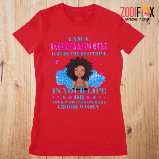 unique I Am A Sagittarius Girl Premium T-Shirts