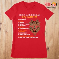 hot Kings Are Born As Aquarius Premium T-Shirts