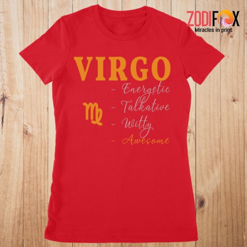 fabulous Virgo Energetic Talkative Premium T-Shirts - VIRGOPT0300