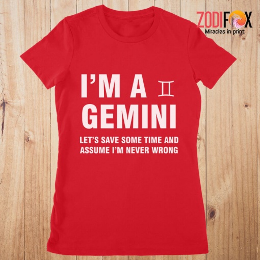 lovely Let's Save Some Time And Assume Gemini Premium T-Shirts