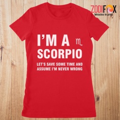 hot Let's Save Some Time And Assume Scorpio Premium T-Shirts