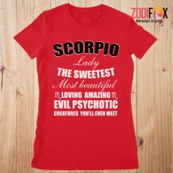meaningful Scorpio Lady The Sweetest Premium T-Shirts
