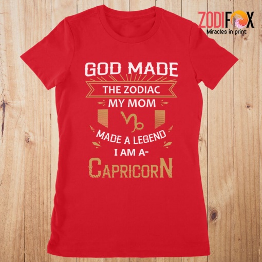 unique God Made The Zodiac My Mom Capricorn Premium T-Shirts