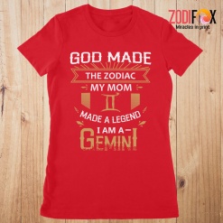 eye-catching God Made The Zodiac My Mom Gemini Premium T-Shirts
