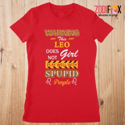 funny This Leo Does Not Girl Play Well Premium T-Shirts - LEOPT0310