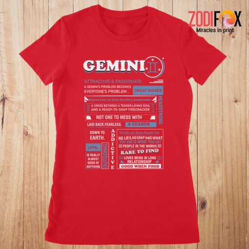 lovely A Cross Between A Tender Gemini Premium T-Shirts