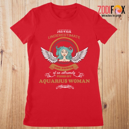 cute Extremely Pissed Off Aquarius Woman Premium T-Shirts