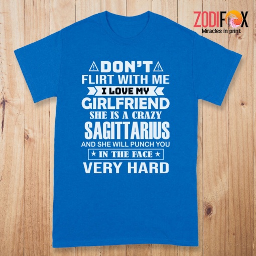 beautiful She Is A Crazy Sagittarius Premium T-Shirts