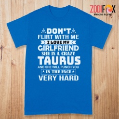 cute She Is A Crazy Taurus Premium T-Shirts