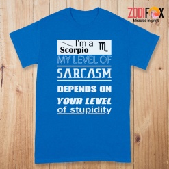 cute My Level Of Sarcasm Scorpio Premium T-Shirts