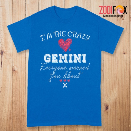 pretty I'm The Crazy Gemini Premium T-Shirts