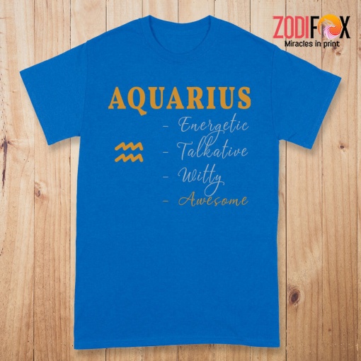 cute Aquarius Talkative Premium T-Shirts - AQUARIUSPT0300