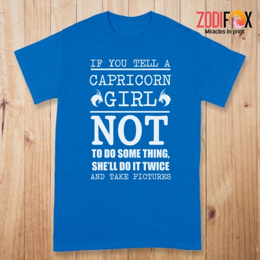 best A Capricorn Girl Not To Do Something Premium T-Shirts