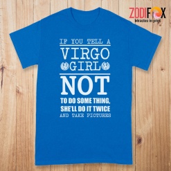 unique A Virgo Girl Not To Do Something Premium T-Shirts
