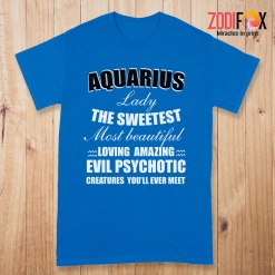 affordable Aquarius Lady The Sweetest Premium T-Shirts