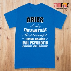 pretty Aries Lady The Sweetest Premium T-Shirts - ARIESPT0305