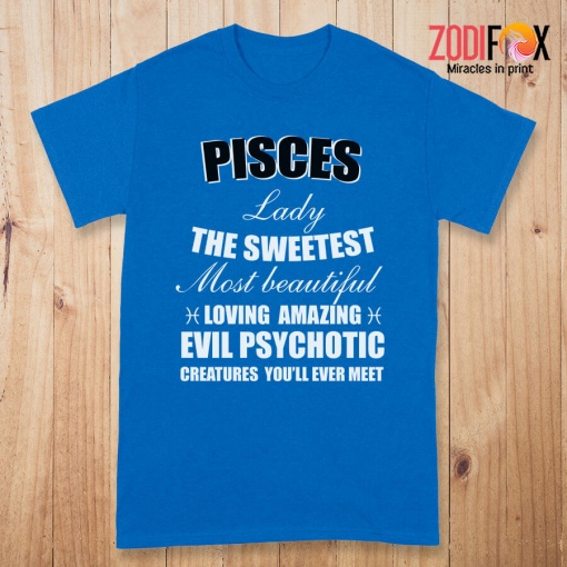 latest Pisces Lady The Sweetest Premium T-Shirts