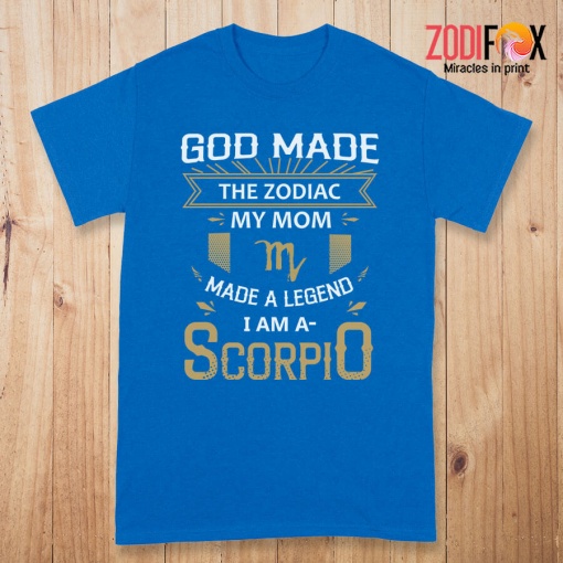 cute God Made The Zodiac My Mom Scorpio Premium T-Shirts