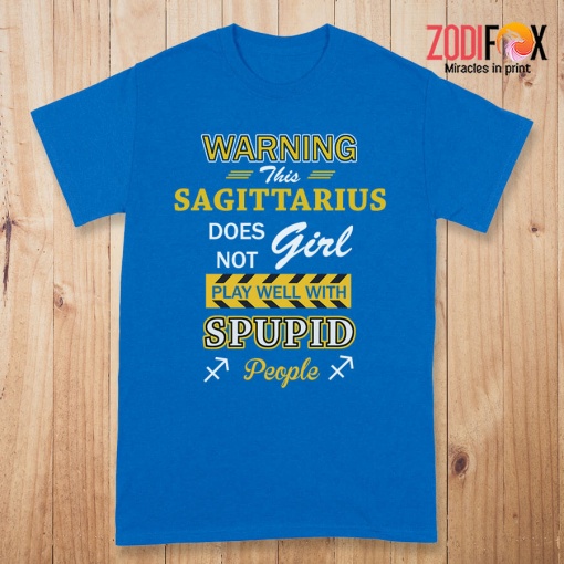 cute This Sagittarius Does Not Girl Play Well Premium T-Shirts