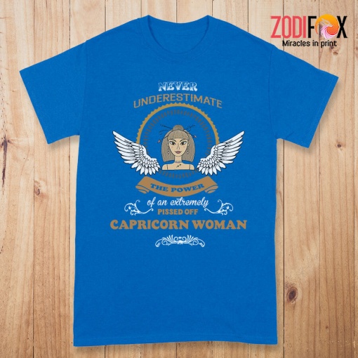 latest An Extremely Pissed Off Capricorn Woman Premium T-Shirts