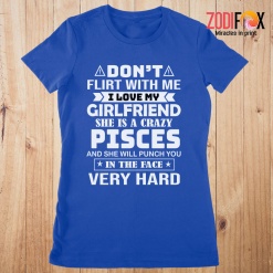 lovely She Is A Crazy Pisces Premium T-Shirts