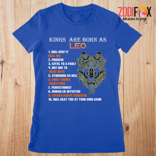 beautiful Kings Are Born As Leo Premium T-Shirts