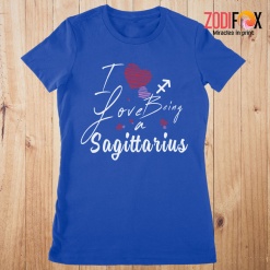 beautiful I Love Being A Sagittarius Premium T-Shirts