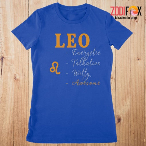 high quality Leo Energetic Talkative Premium T-Shirts